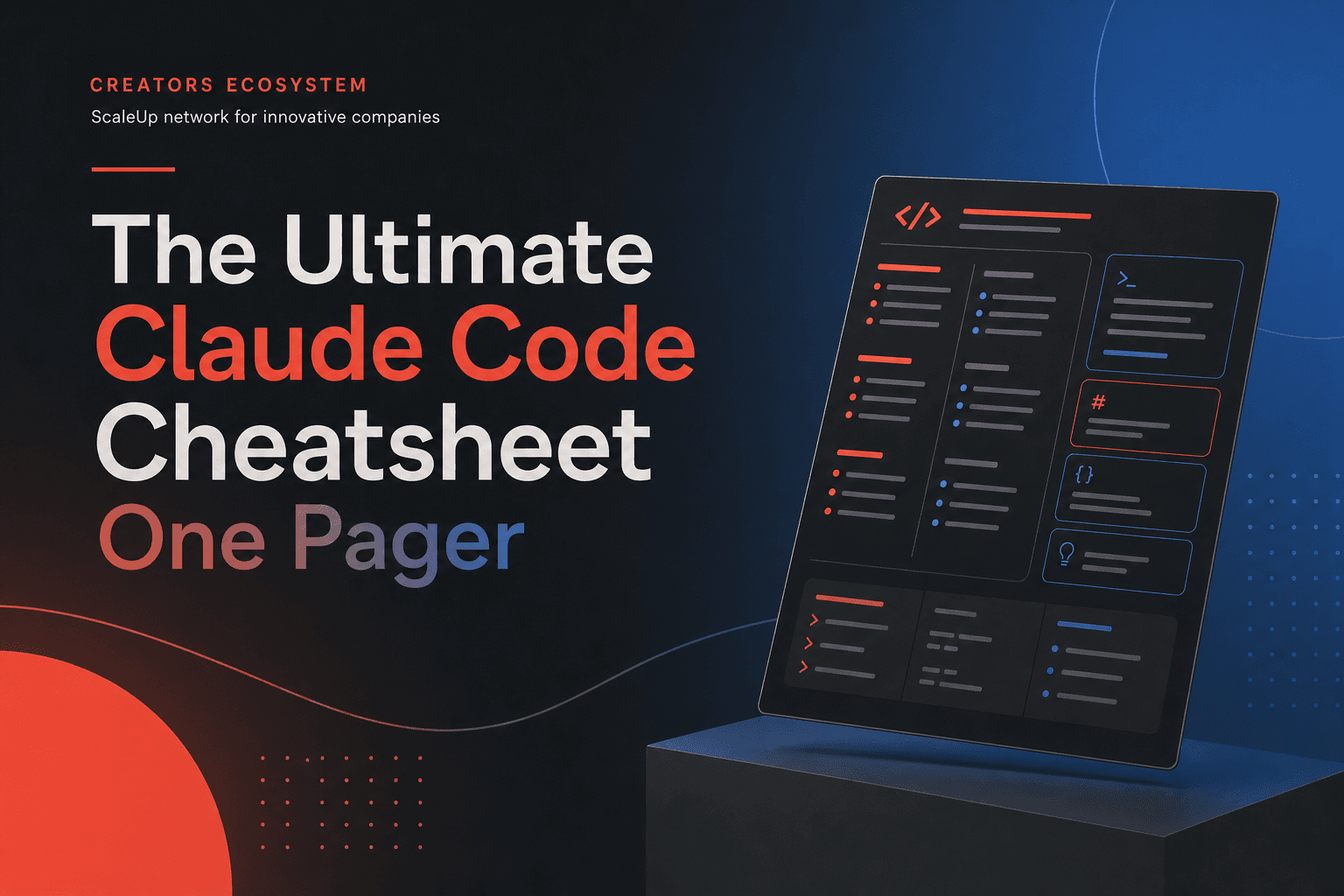 The Ultimate Claude Code Cheatsheet One Pager